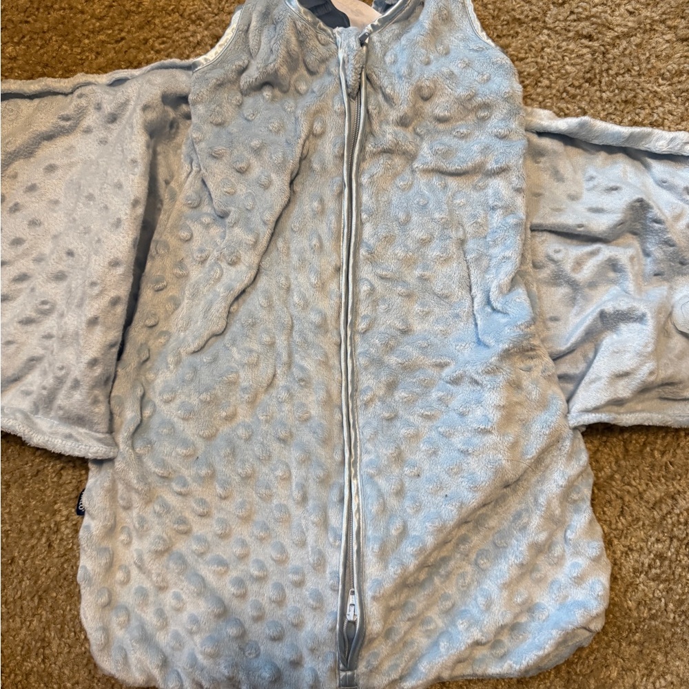 Halo Soft Textured Baby Sleep Sack - blue